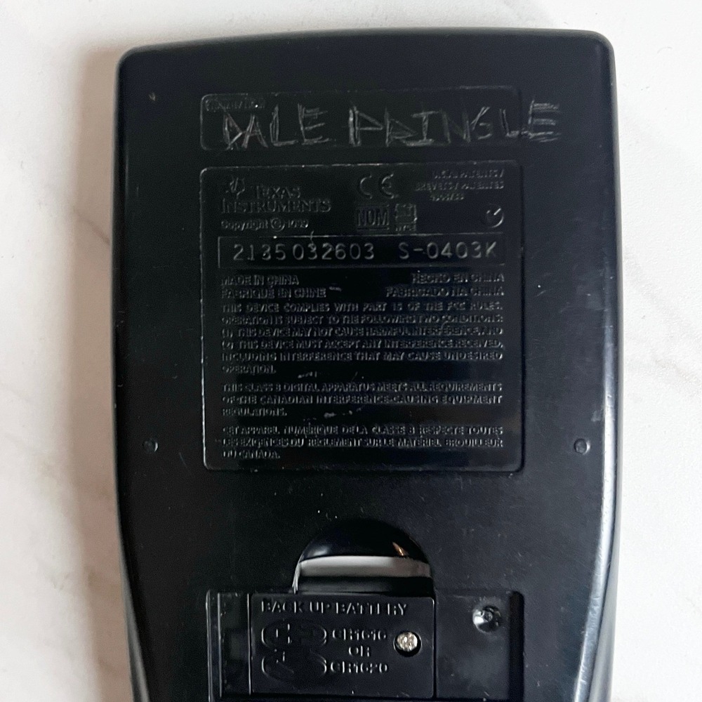 Texas Instruments TI-86 Graphing Calculator Tested Working w Cover *Note - Picture 7 of 7